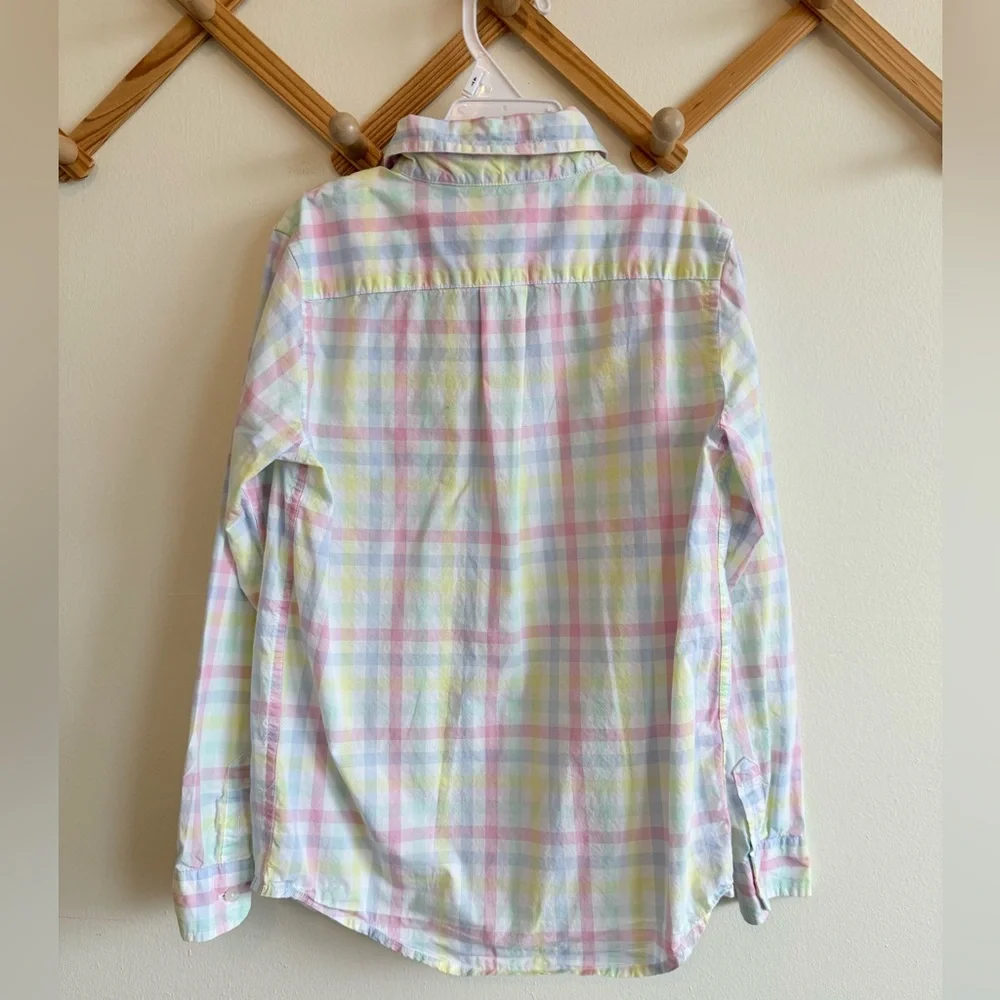Janie & Jack Gingham Button Up Shirt